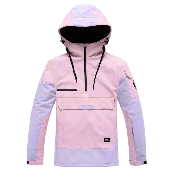 Unisex vinterjakke med hætte, moderne design, varmt for, vandafvisende, justerbar hætte, grå farve.