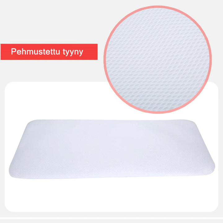 Unisex babyplejerep med seng, mange lommer til babyudstyr, foldet sammen, gråt Oxford-stof.