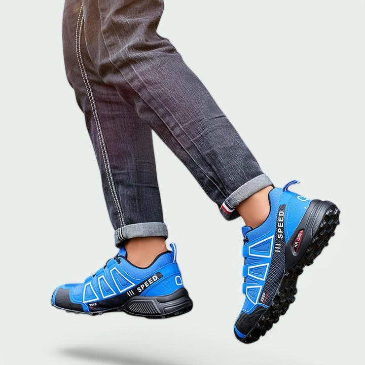 Unisex vandtætte vandrestøvler, grå, skridsikre såler, ergonomisk design, velegnet til vandreture og hverdagsbrug.