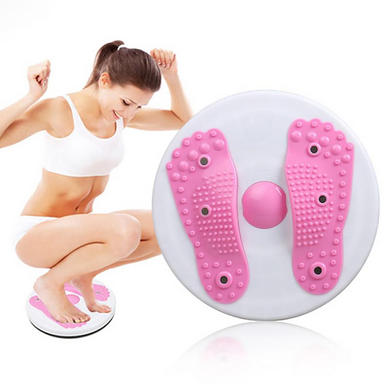 Pink balancebræt med kugledesign og massagefunktion, forbedrer balance og styrker kroppen.