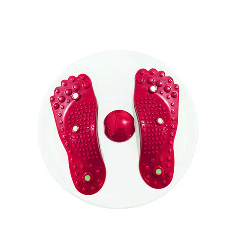 Pink balancebræt med kugledesign og massagefunktion, forbedrer balance og styrker kroppen.