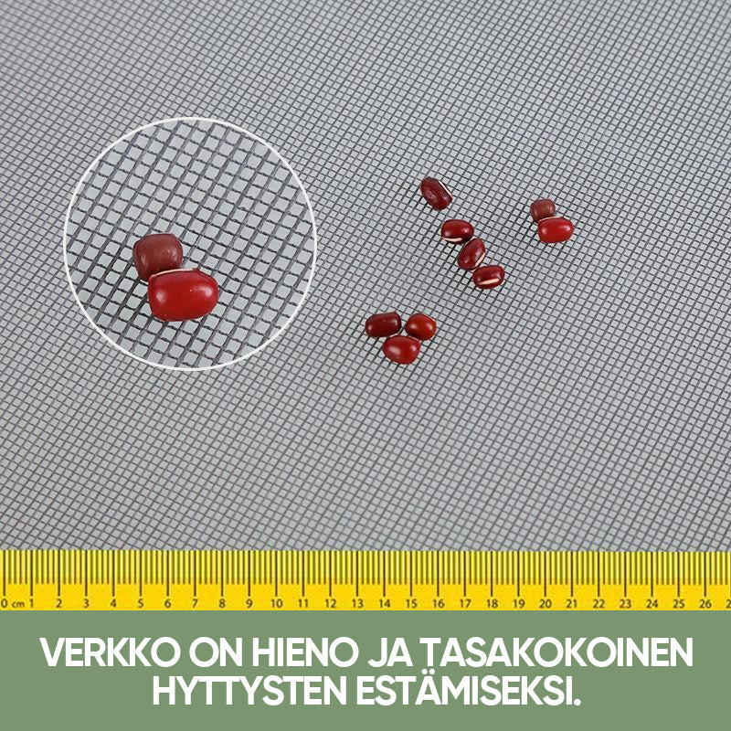 Hvidt eller sort justerbart insektnet til vindue, gennemsigtigt og nemt at installere uden værktøj.