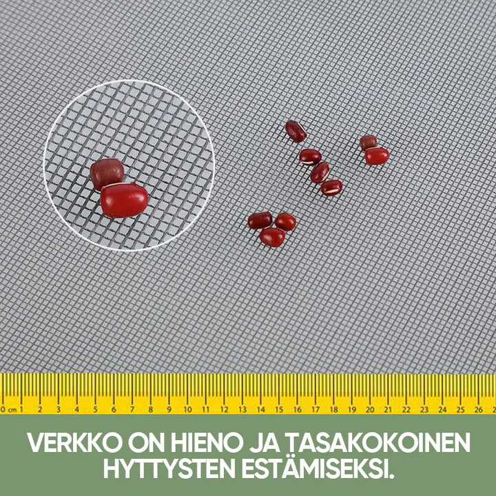 Hvidt eller sort justerbart insektnet til vindue, gennemsigtigt og nemt at installere uden værktøj.