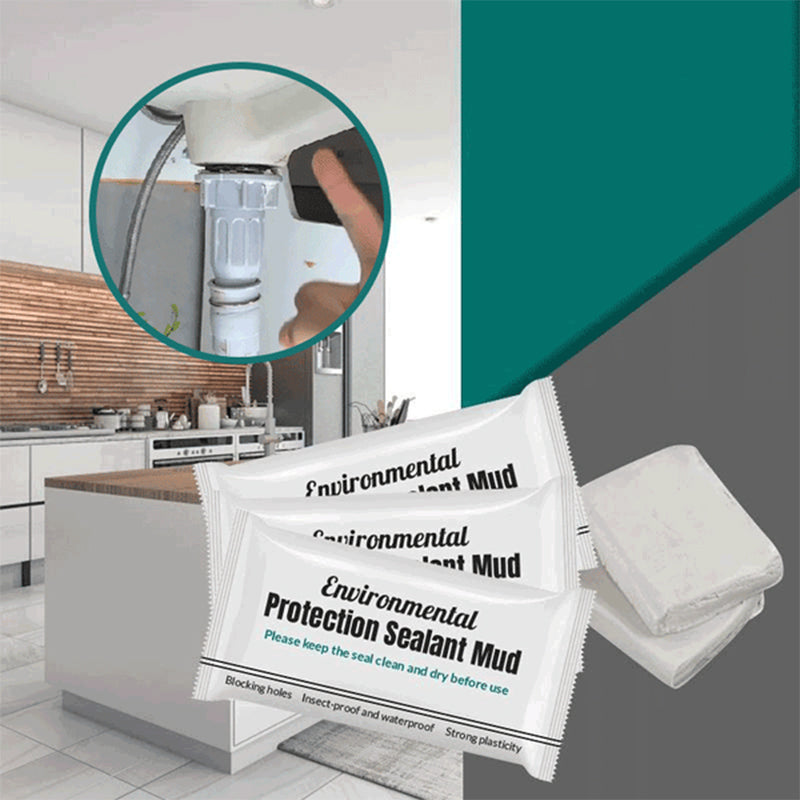 Hvid vandtæt fugemasse til reparation af revner og huller; fleksibel, nem at bruge til hjemmet.