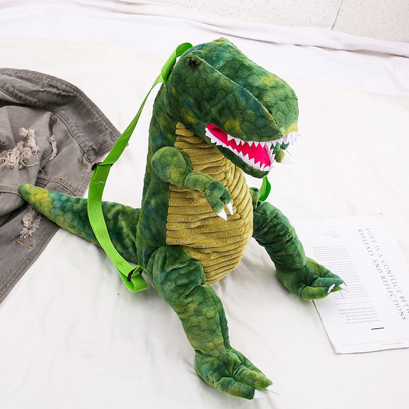 Vandtæt dinosaurusrygsæk til børn, farverig og letvægt, justerbare stropper, blødt materiale. Perfekt til eventyr!