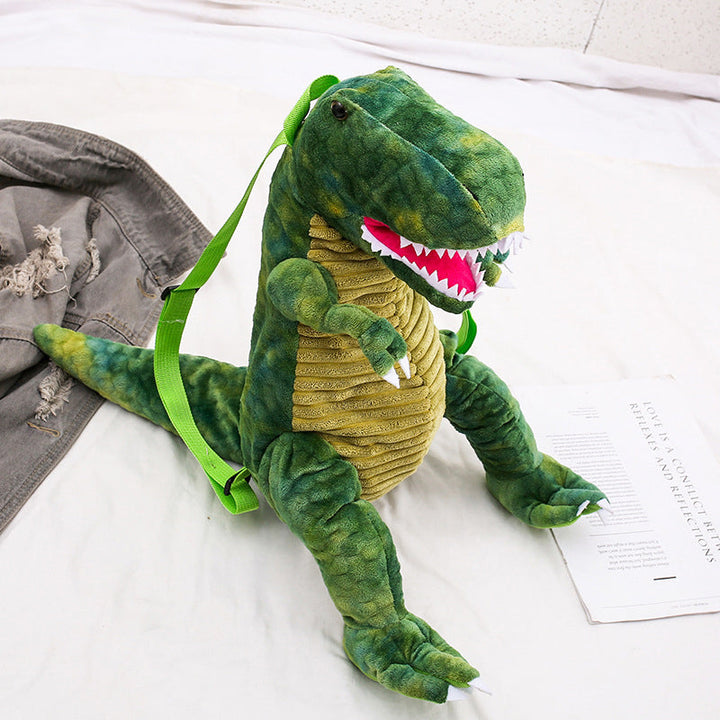 Vandtæt dinosaurusrygsæk til børn, farverig og letvægt, justerbare stropper, blødt materiale. Perfekt til eventyr!