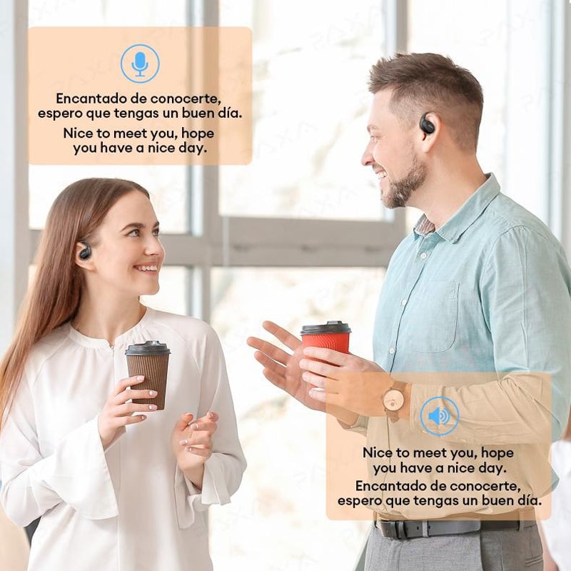 Vandtætte Luujoh Bluetooth-høretelefoner til voksne med ergonomisk design, moderne og stilfuldt udseende.