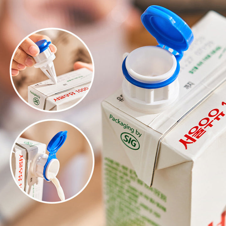 Alsidig drikkedispenser til beholdere, holdbart ABS+PP+PEDF-materiale. Minimalistisk design, til drikkekartoner.