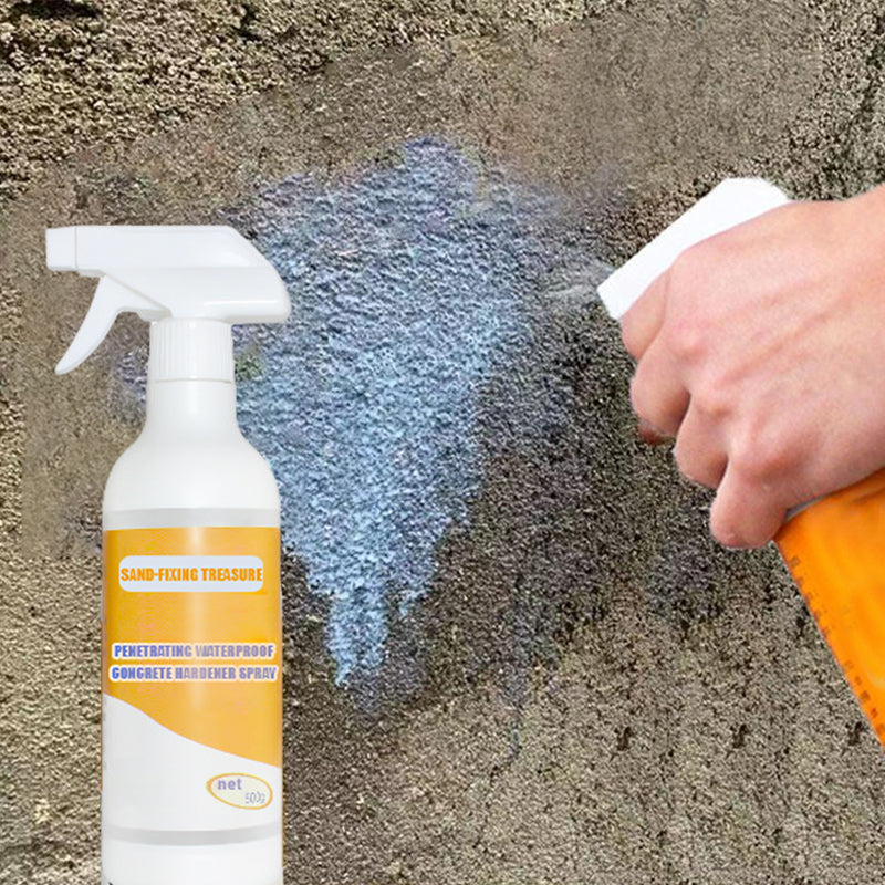 Vandbaseret betonhærder spray, 500 ml flaske, vandtæt, til hjemmebrug, grå spray til indendørs og udendørs projekter