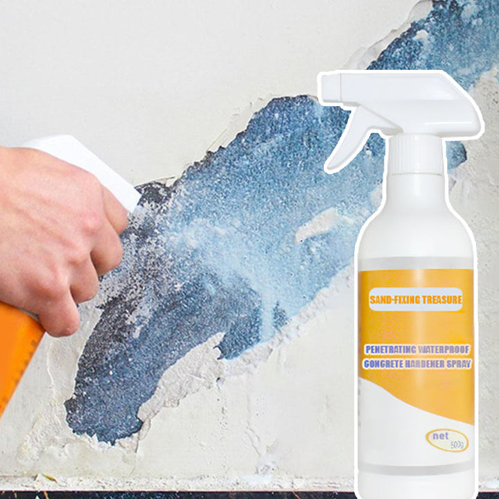 Vandbaseret betonhærder spray, 500 ml flaske, vandtæt, til hjemmebrug, grå spray til indendørs og udendørs projekter