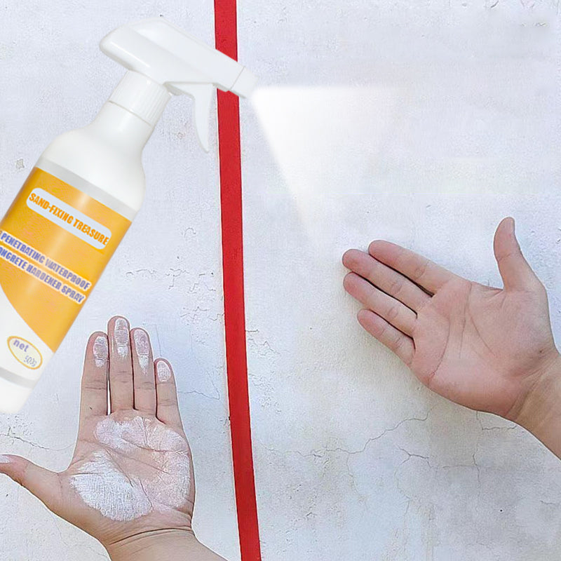 Vandbaseret betonhærder spray, 500 ml flaske, vandtæt, til hjemmebrug, grå spray til indendørs og udendørs projekter
