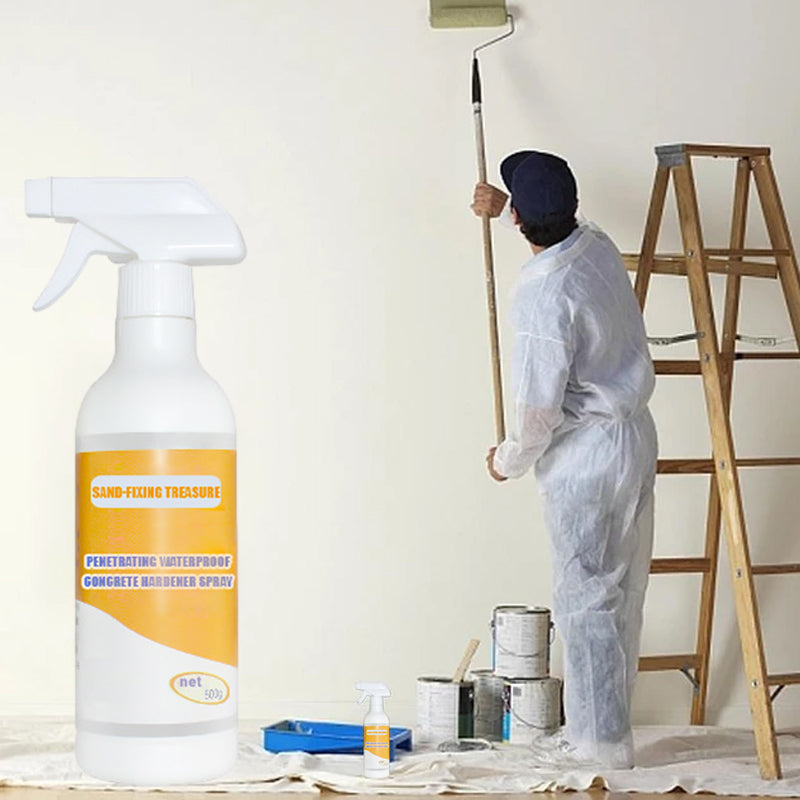 Vandbaseret betonhærder spray, 500 ml flaske, vandtæt, til hjemmebrug, grå spray til indendørs og udendørs projekter