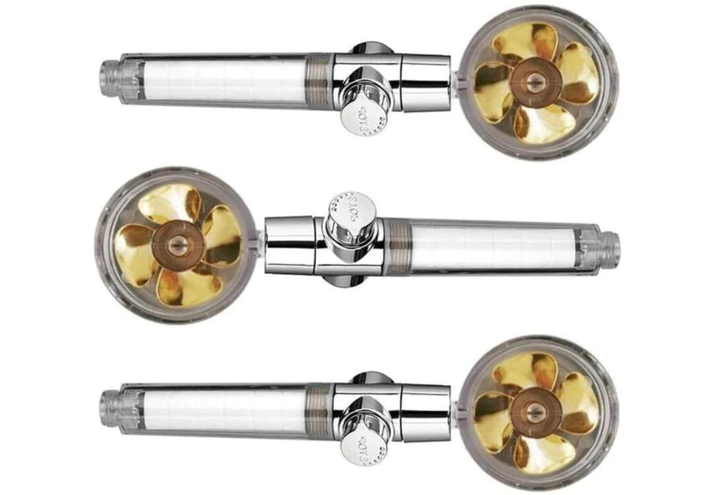 Vandbesparende brusehoved, højt tryk, stilfuld kromfinish, multifunktionelt, sparer 40% vand med mikrosudedesignteknologi.