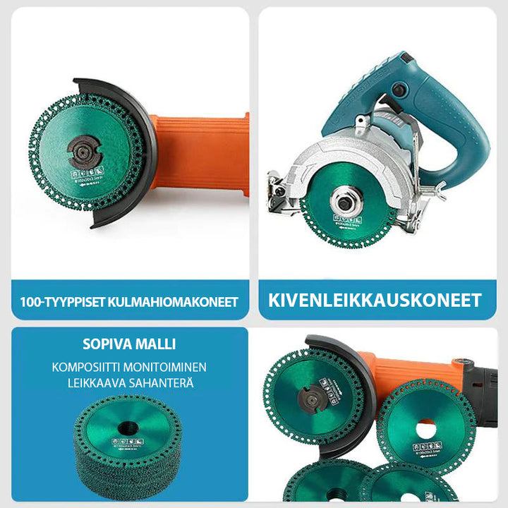 Grønt multifunktionelt savblad i diamant-manganstål, velegnet til skæring af keramiske fliser, PVC-rør.