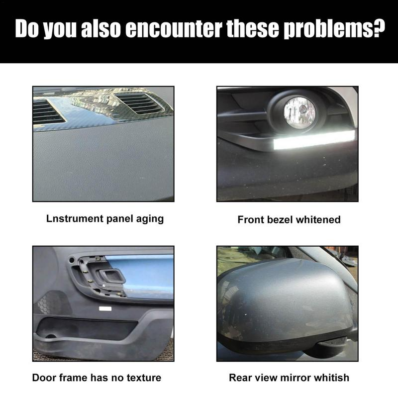 Afwerking voor plastic en rubberen auto-onderdelen, voegt glans toe en beschermt tegen slijtage, gemakkelijk te gebruiken en heldere afwerking.