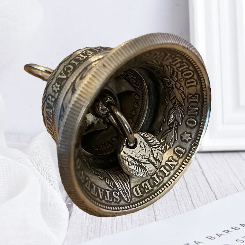 Vintage hopeadollari urdekor, håndlavet af metal legering, detaljeret design tilføjer elegance til dit hjem.