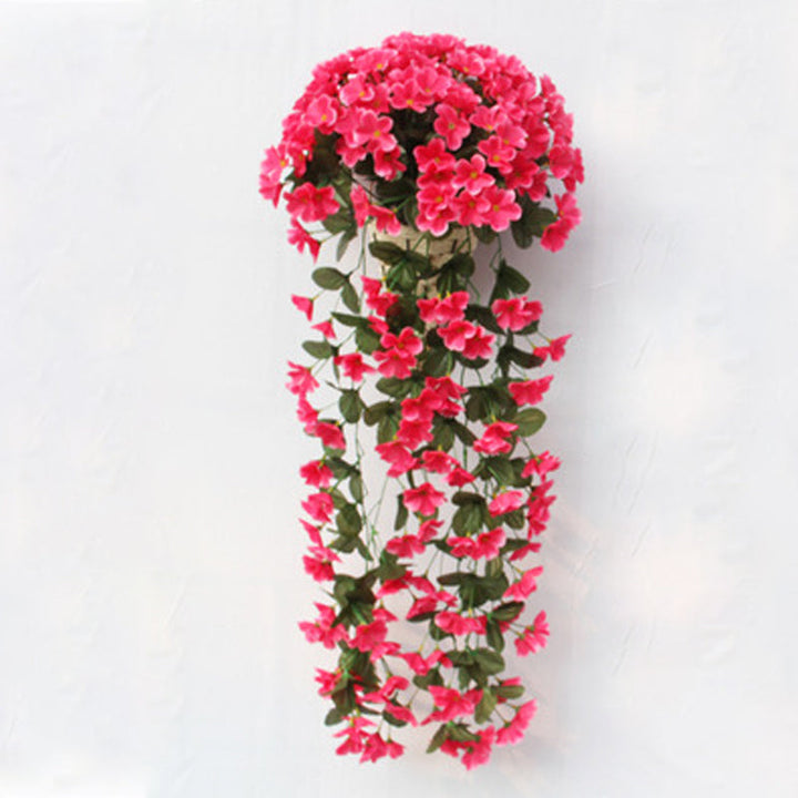 Violet hængende kunstig blomsterdekoration, fortryllende klynge, naturligt udseende, velegnet til hjemmet og begivenheder.