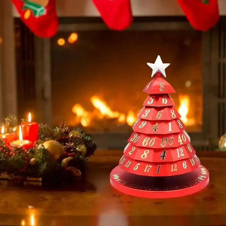Farverige juletræsterninger til interaktive spil, der tilføjer festlig charme til rummet.