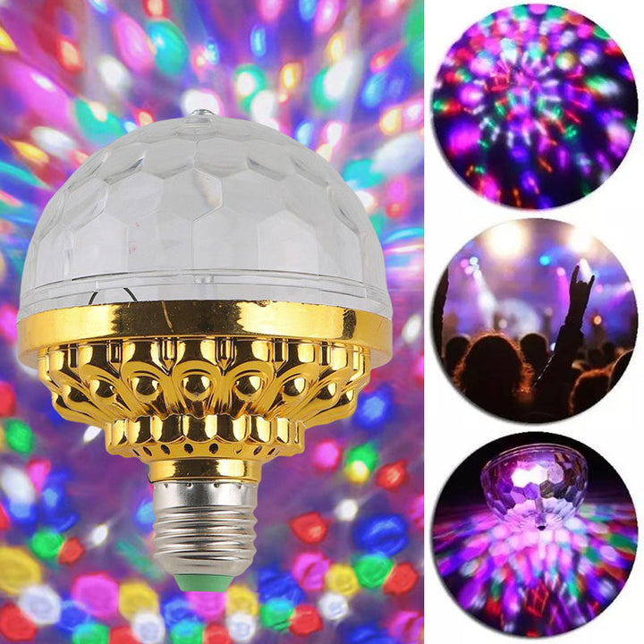 Farverig LED-rund lampe til haven med klare, farverige LED-lys og holdbart plastikhus.