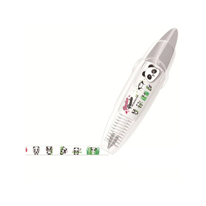 Farverig dekorativ tape-pen til hobbybrug, med uglemotiv og alfabeter, velegnet til dekoration af bøger og kort.