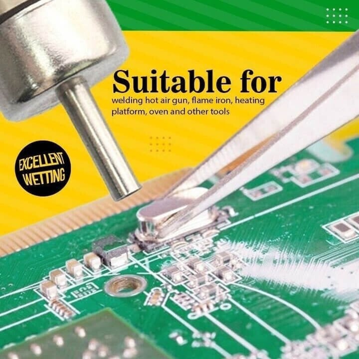 Sn63Pb37 35g juotospasta. Helppokäyttöinen PCB/BGA-juotossovelluksiin. Edistyksellinen kosteutus.