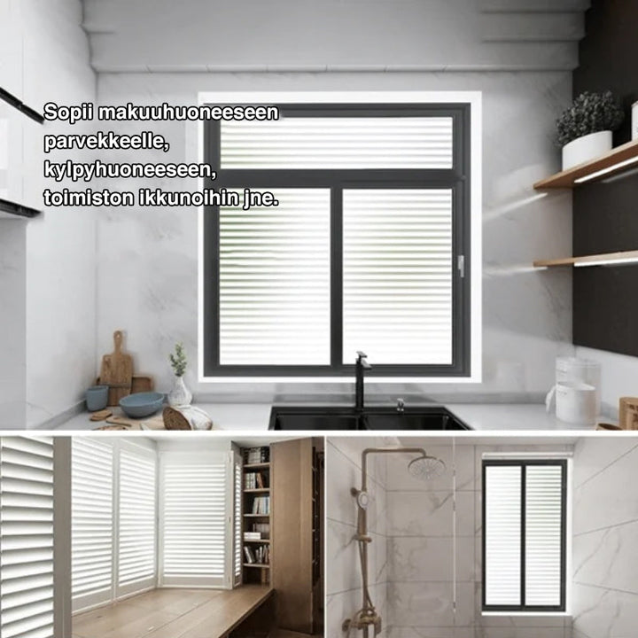 Ensrettet vinduesfilm, mat tekstur, moderne stil, anti-UV-beskyttelse, boligindretning, lysende udseende.