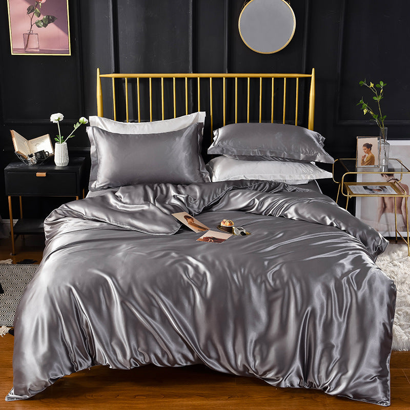 "Ylellinen 25 Momme silkki vuodevaatesetti, vaaleanpunainen sävy, hypoallergeeninen, 100% Mulberry-silkki, sopii herkälle iho