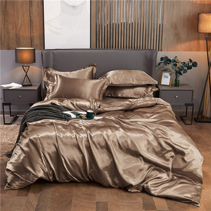 "Ylellinen 25 Momme silkki vuodevaatesetti, vaaleanpunainen sävy, hypoallergeeninen, 100% Mulberry-silkki, sopii herkälle iho