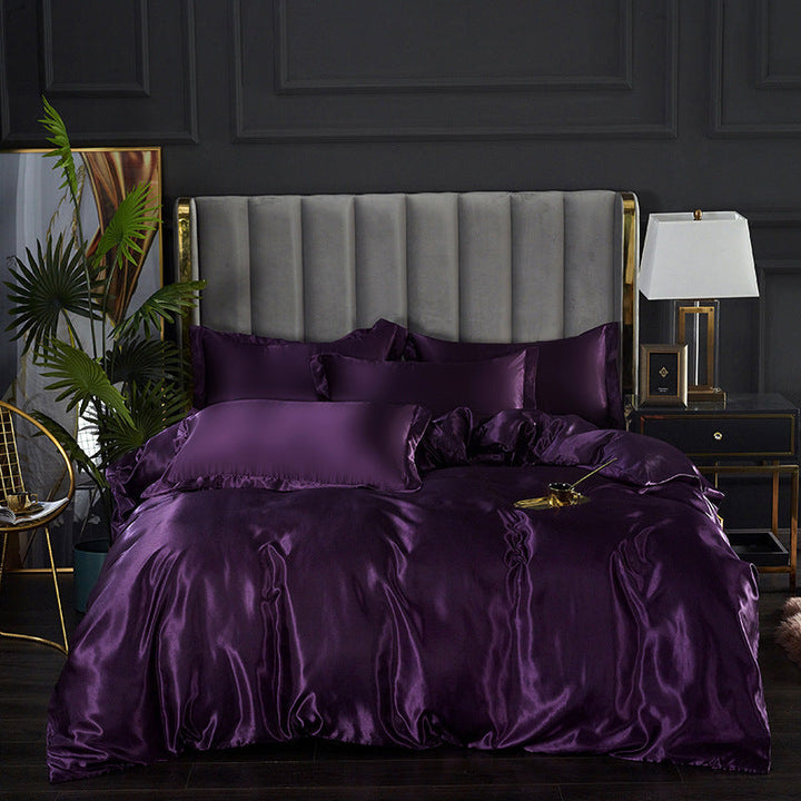 "Ylellinen 25 Momme silkki vuodevaatesetti, vaaleanpunainen sävy, hypoallergeeninen, 100% Mulberry-silkki, sopii herkälle iho