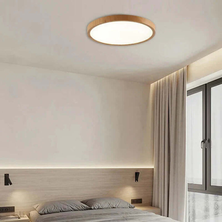 Flad rund loftlampe