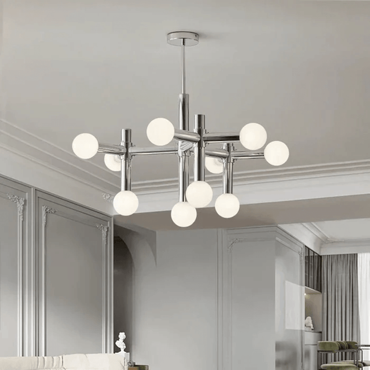 Skandinavisk glasbold loftlampe
