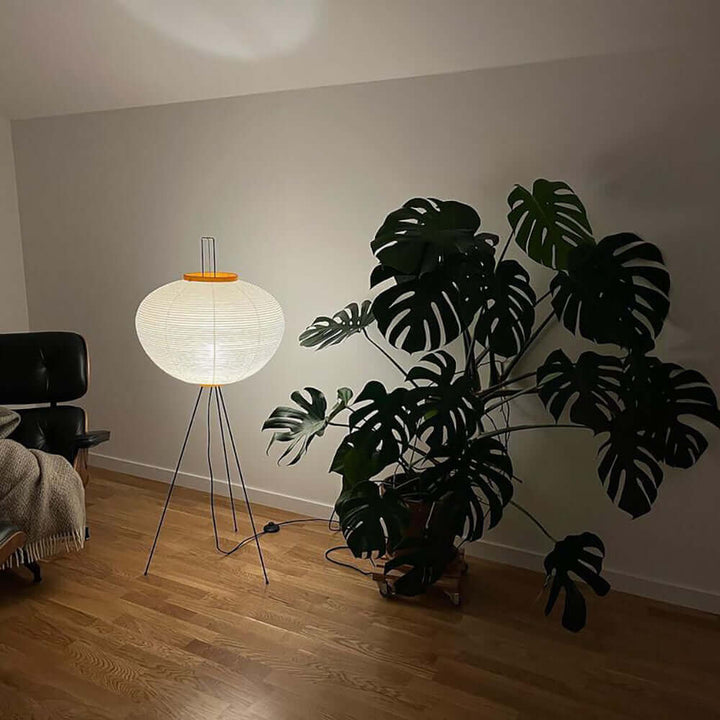 Lampadaire En Papier De Riz
