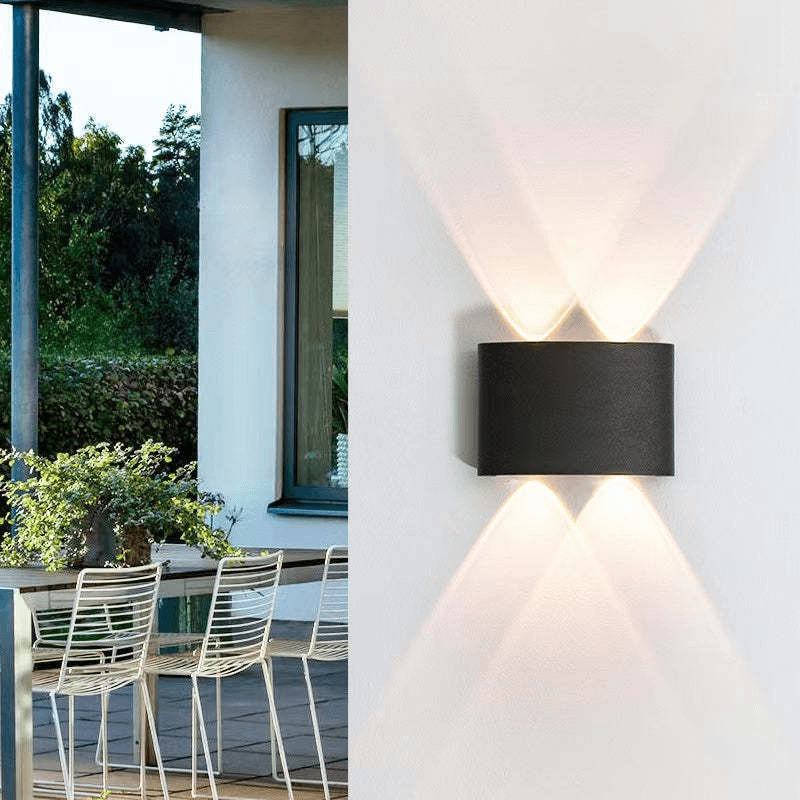 Udendørs LED-væglampe, Vandtæt Aluminium