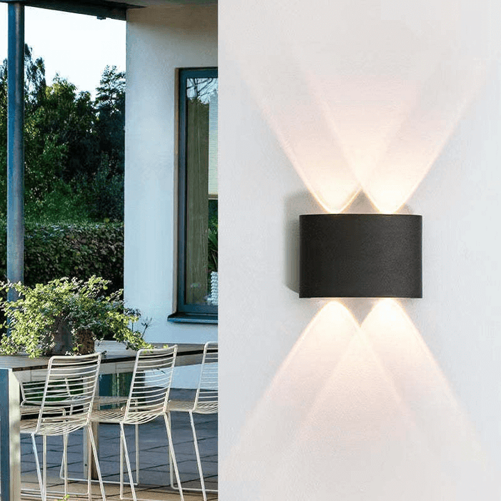 Udendørs LED-væglampe, Vandtæt Aluminium