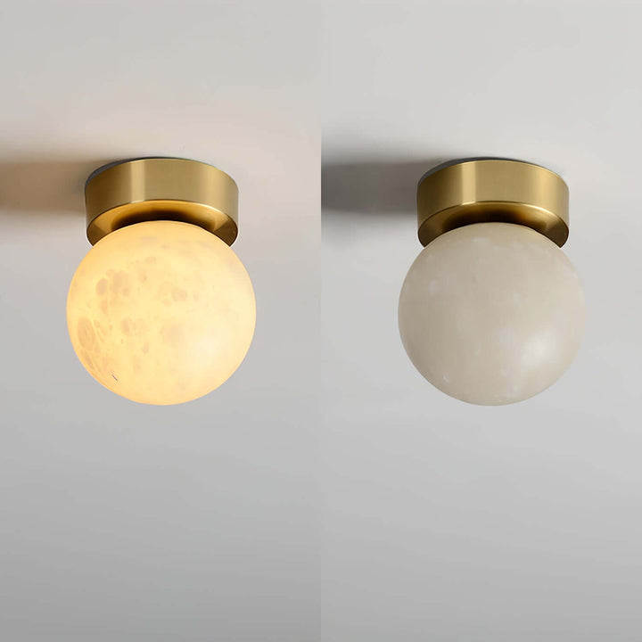 Måne lys alabaster loftlampe