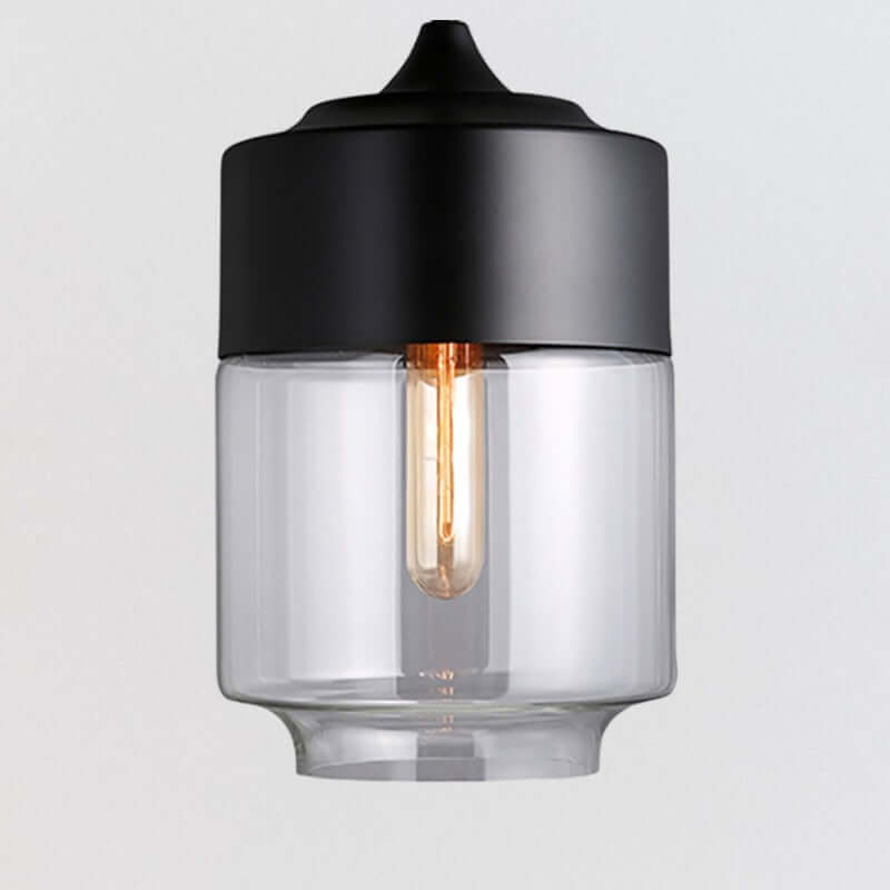 Elegant Metal & Glass Ceiling Lamp