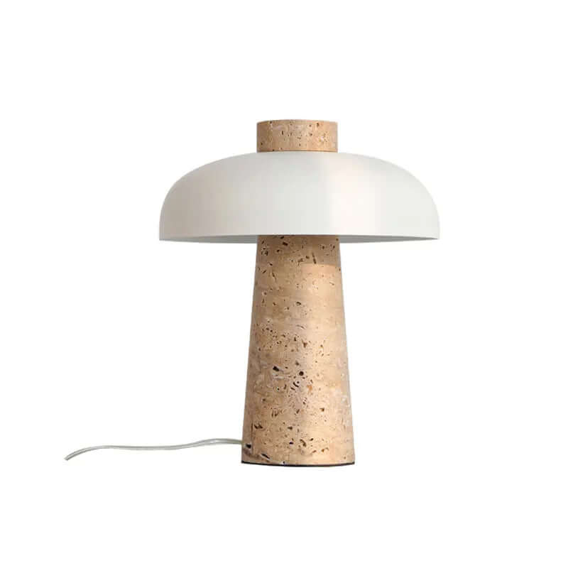 Travertin bordlampe naturlig