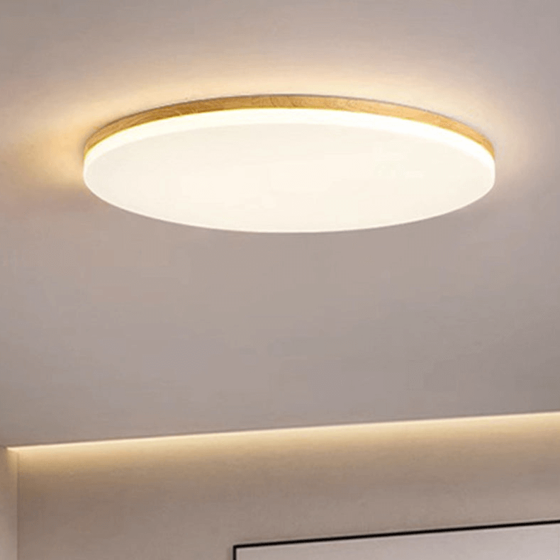 Enkel rund LED loftlampe i akryl