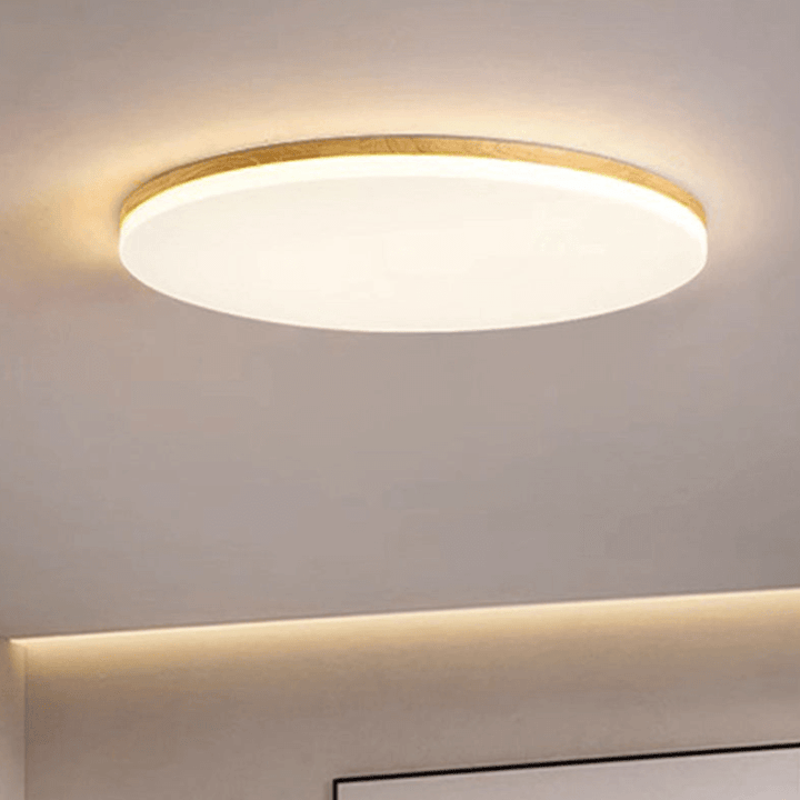 Enkel rund LED loftlampe i akryl