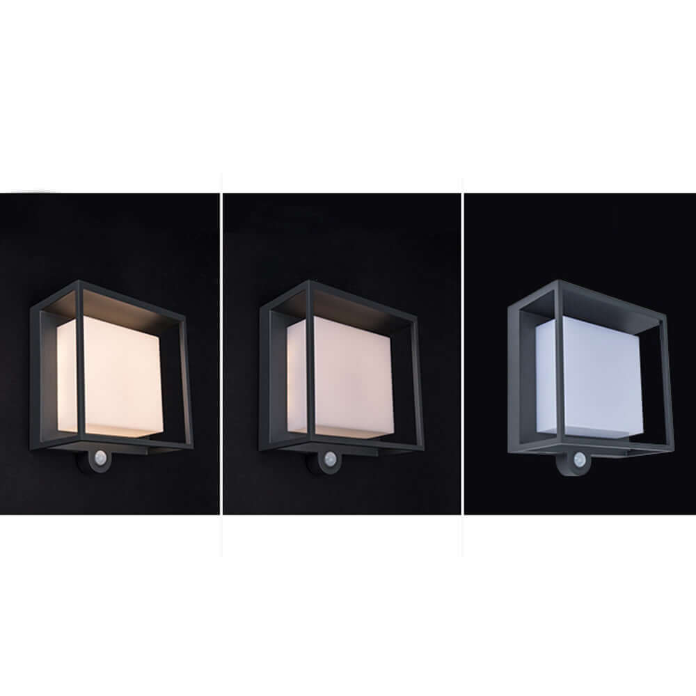 Moderni aurinkokenno-seinävalaisin, ulkokäyttöön