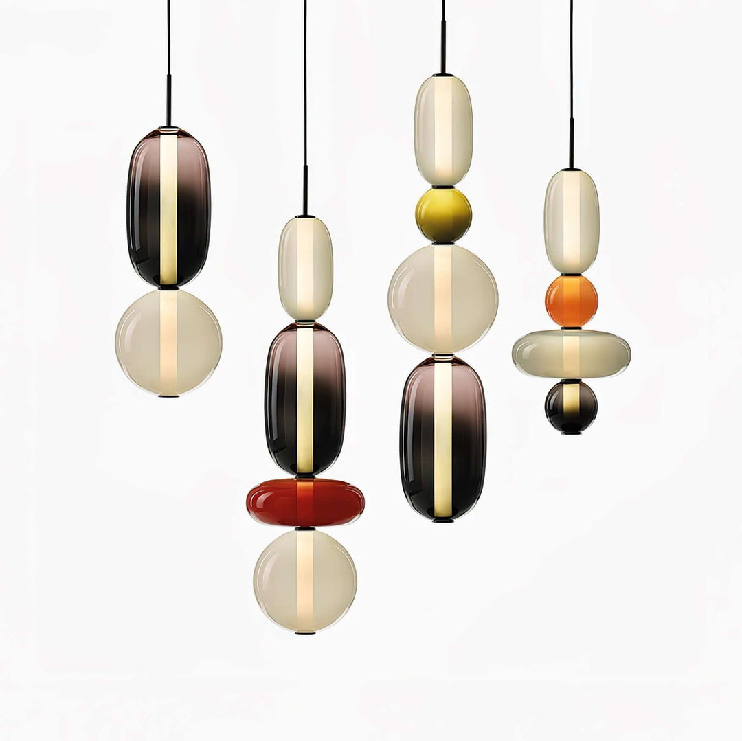 Lampe Pendante En Verre Confit