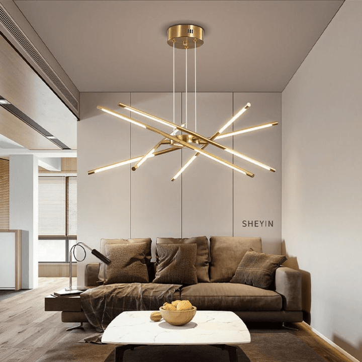 Moderni Kultakattovalaisin - 10-lamppuinen LED-kattovalaisin