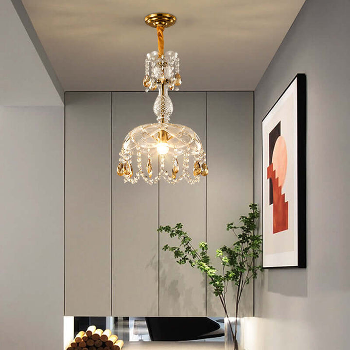 Luksuriøs krystallysekrone, moderne ophængsdesign
