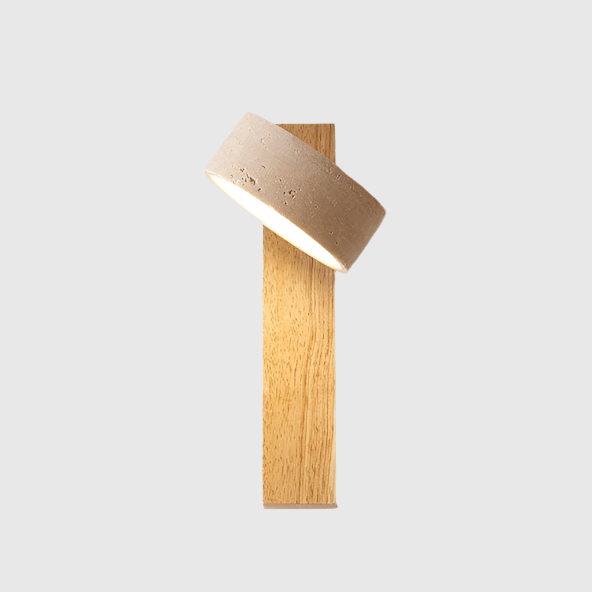 Moderne væglampe med naturligt design