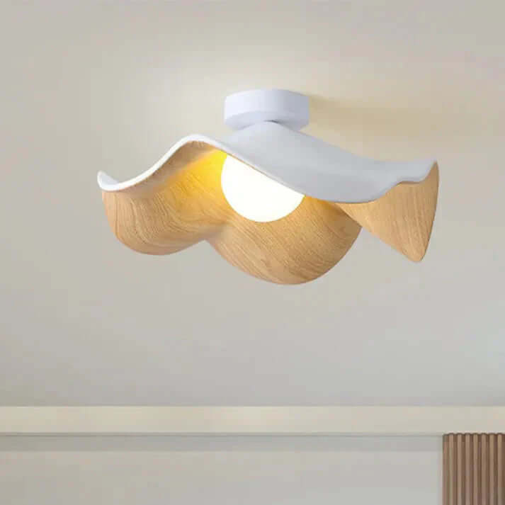 Moderne Lotus Loftlampe - Naturlig og Stilfuld Belysning