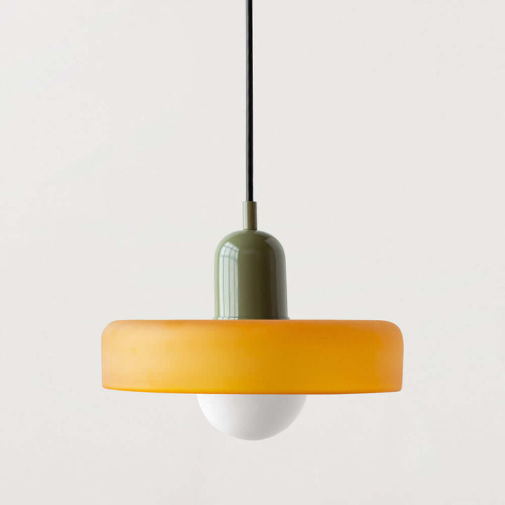 Farverig Glas Loftslampe - Bauhaus Stil