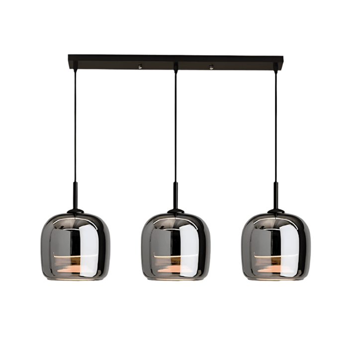 Moderne sort glas loftlampe