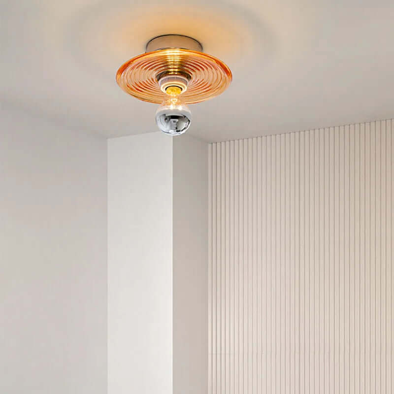 Vintage LED Væglampe i Glas