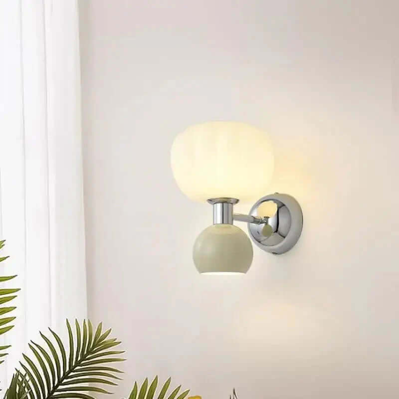 Moderne creme-farvet LED-væglampe