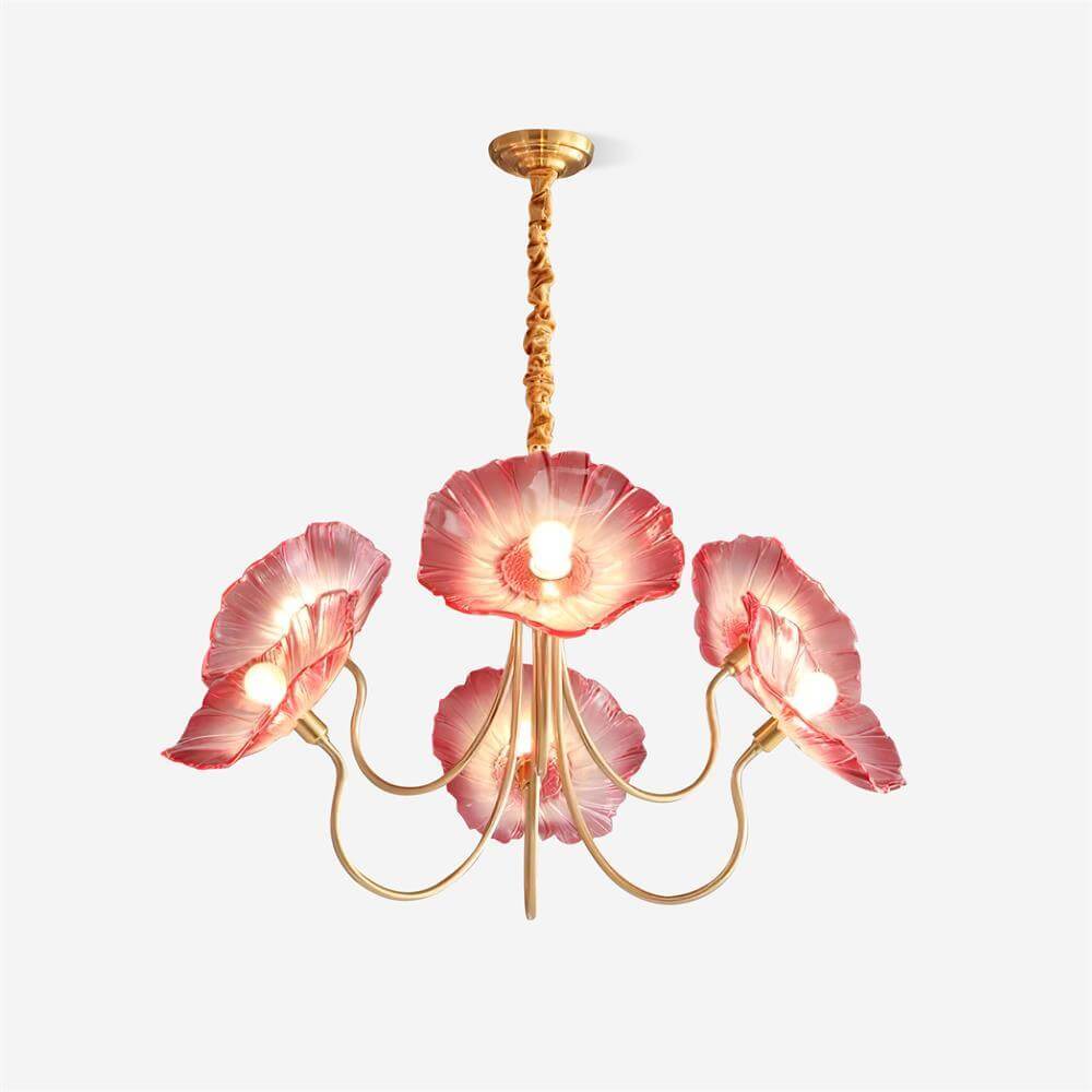 Glasblomsterkrone moderne lampe